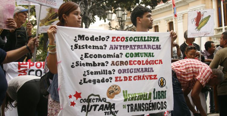 Featured Photo: Protest in the Plaza Bolivar in Caracas against GMO-February 2014. Photo by William Camacaro.